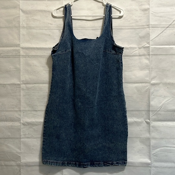 Derek Heart Denim Mini Dress Blue Size 1X - Picture 3 of 13
